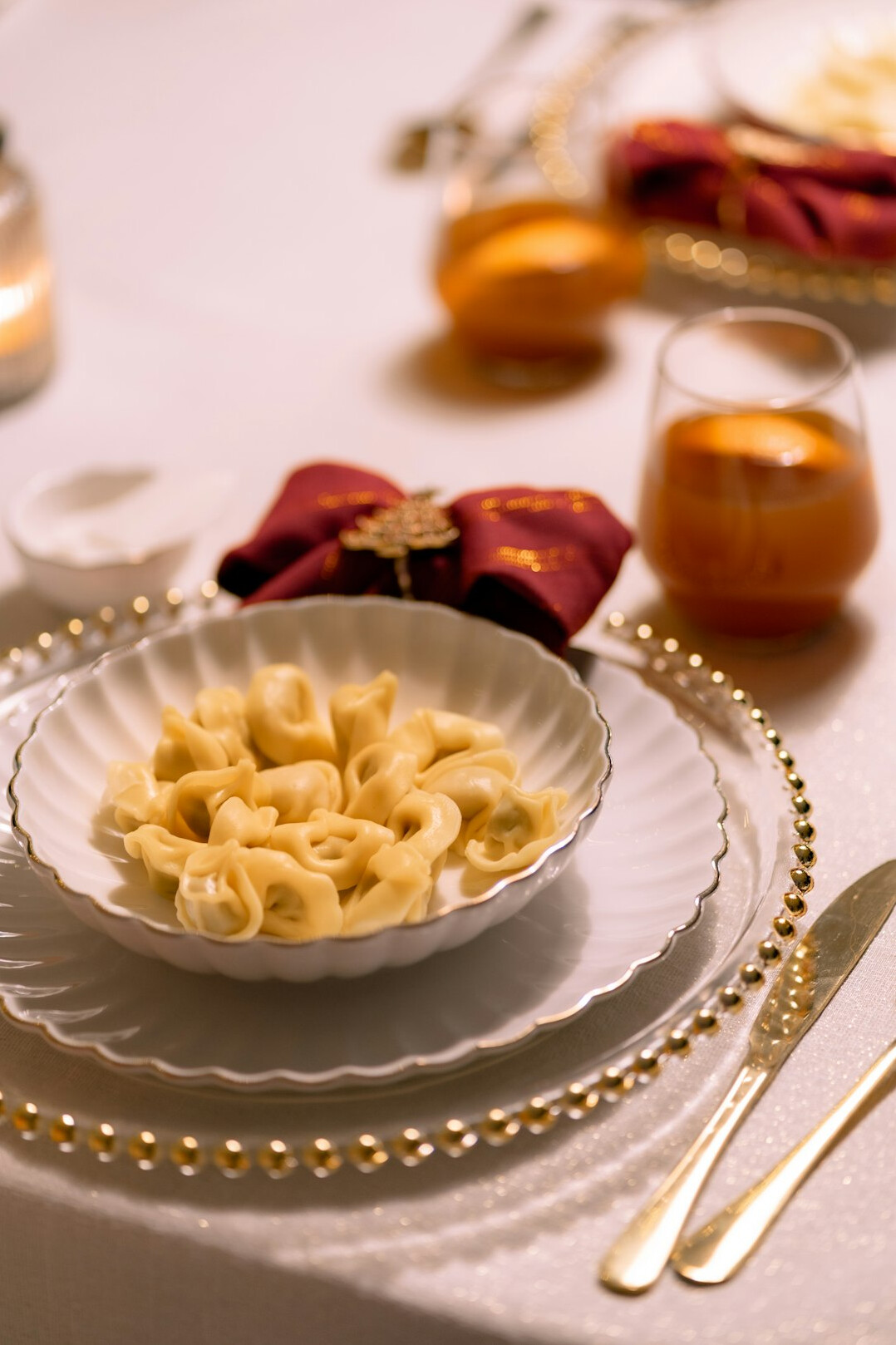 traditional polish pierogi on plate